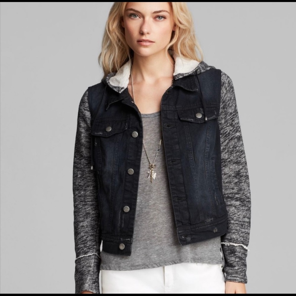 Free People Knit Hooded Jacket